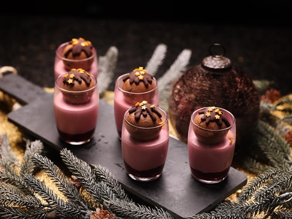 Dessert in glas
